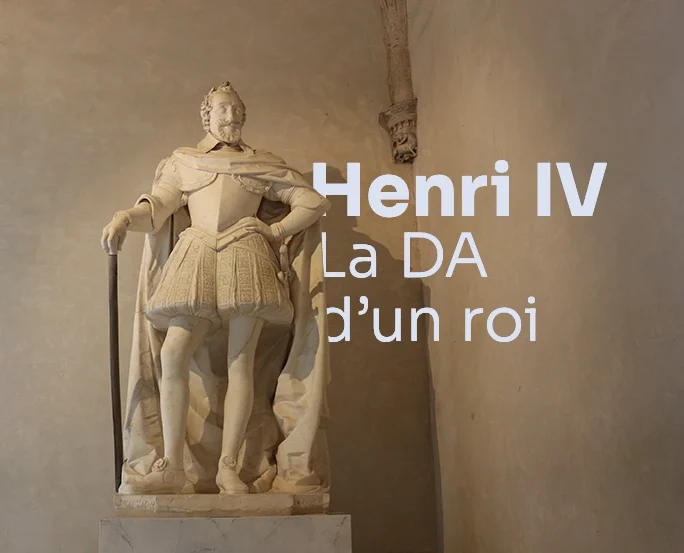 Portrait du roi Henri IV, né à Pau, utilisé pour illustrer un article sur la direction artistique et l’identité de marque