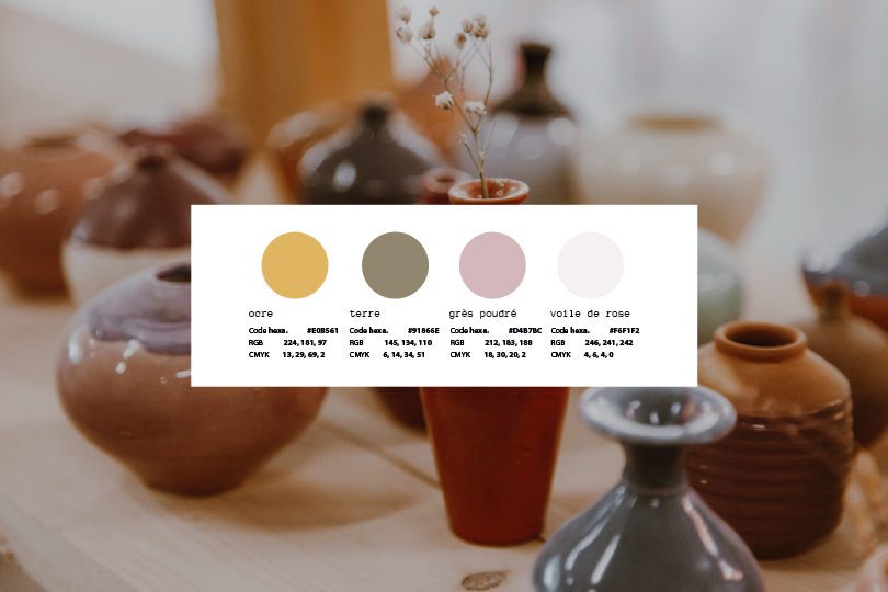 palette de couleurs terre nmp photo ceramique coloree palette de couleurs